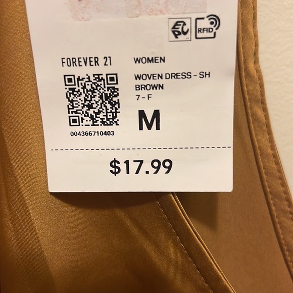 Forever 21 gold dress size M - Picture 6 of 10